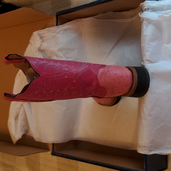 Lucchese Pink Cowboy boots women's size 6 B - Picture 3 of 16